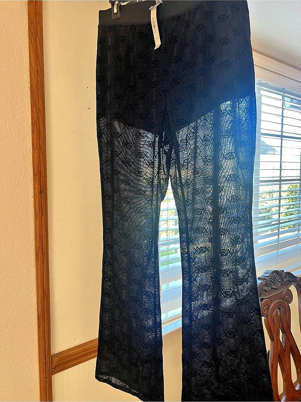 Victoria'Small SecretWide Leg Pants in Black NWT